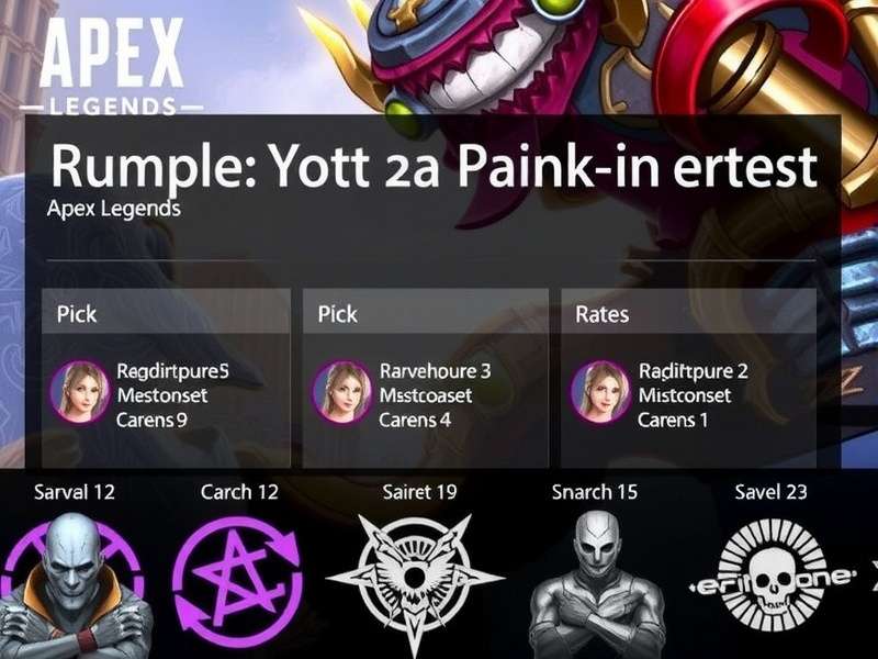 Apex Legends September 2024 Pick Rates Chart showing character popularity