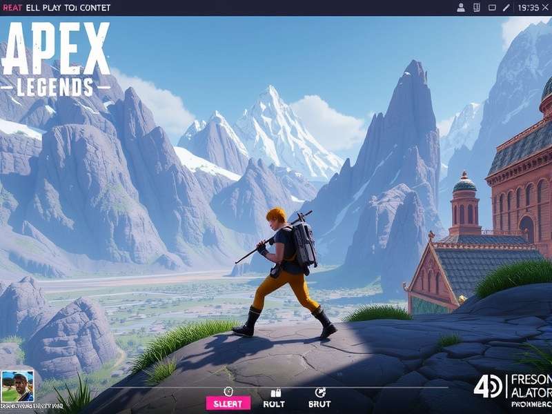 Apex Legends gameplay screenshot with aimbot targeting