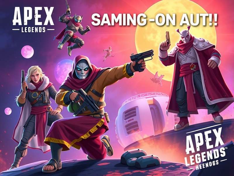 Team of Apex Legends characters coordinating an attack