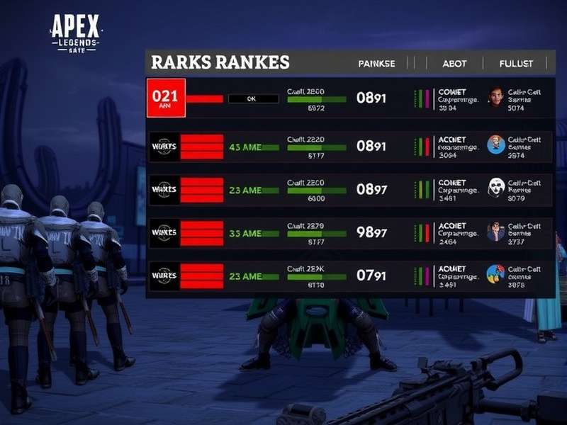 Apex Legends characters in a ranked match setting