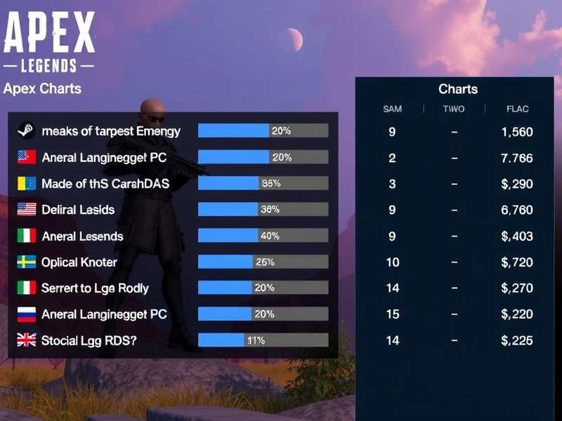 Apex Legends Steam Charts Analysis 2024 showing player count trends and seasonal spikes