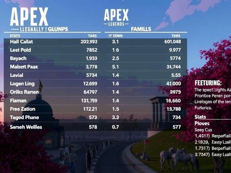 Apex Legends gameplay scene with characters and weapons