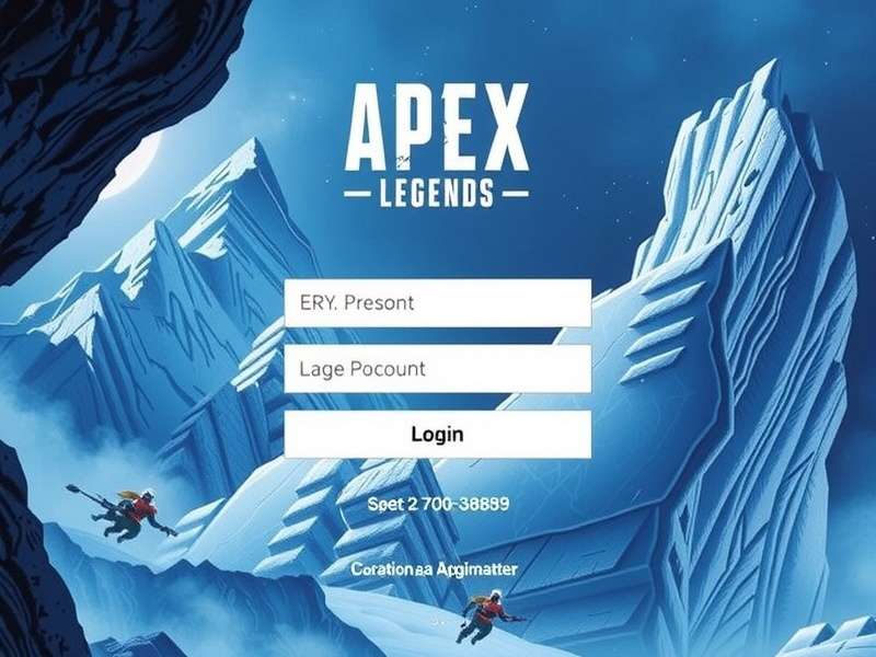 Apex Legends login screen showing EA account prompt
