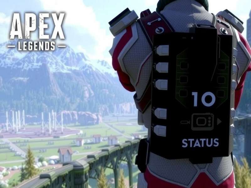 Apex Legends Real-Time Status Dashboard showing server health and player statistics