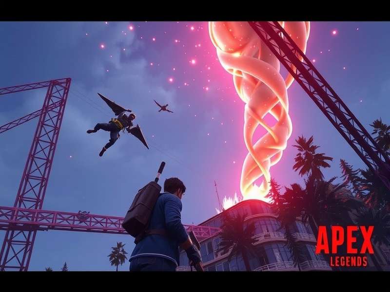 Apex Legends PC gameplay showing advanced movement and combat