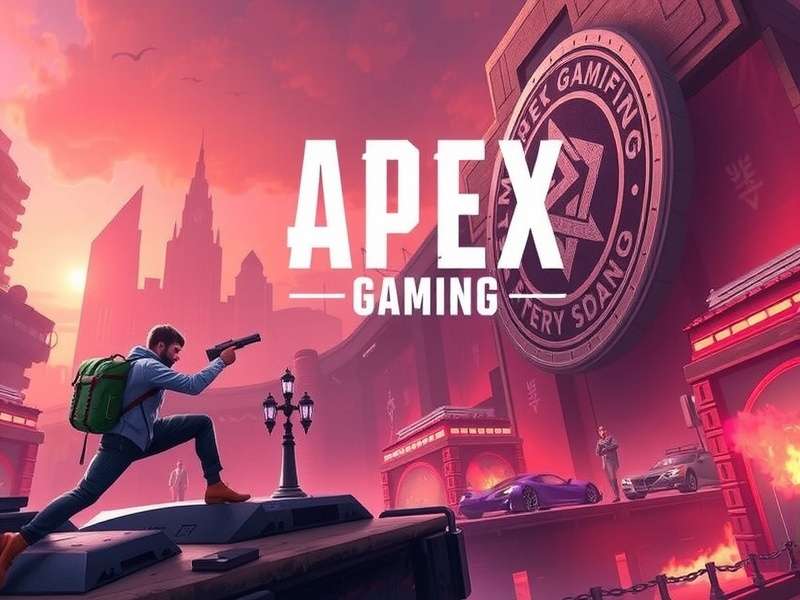 Apex Legends gameplay scene with intense action