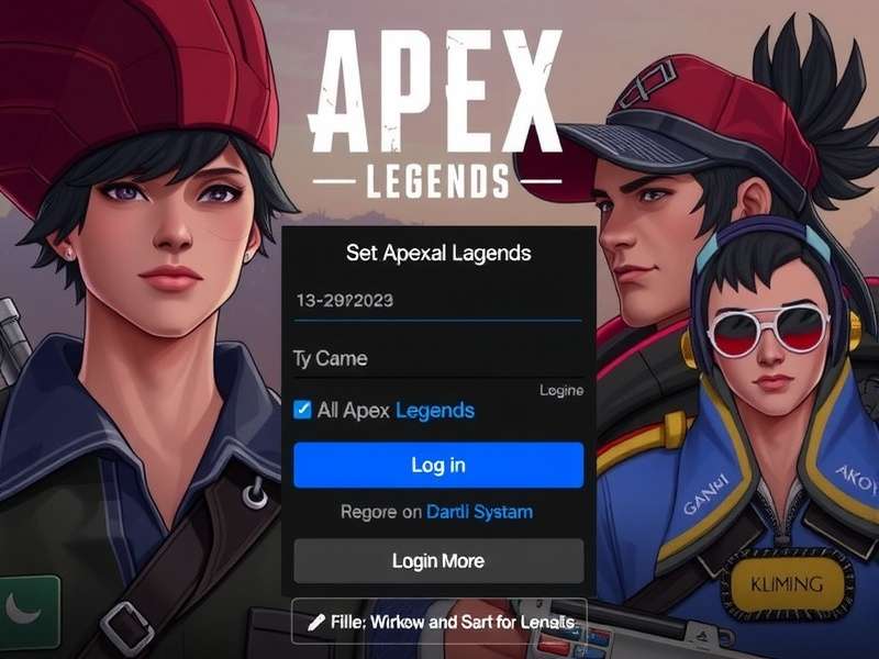 Visual diagram of Apex Legends login process showing connections between user, ISP, EA servers, and game servers