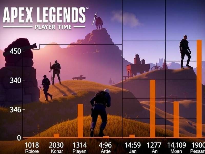Apex Legends Player Count Growth Chart 2019-2024 showing peaks and seasonal variations