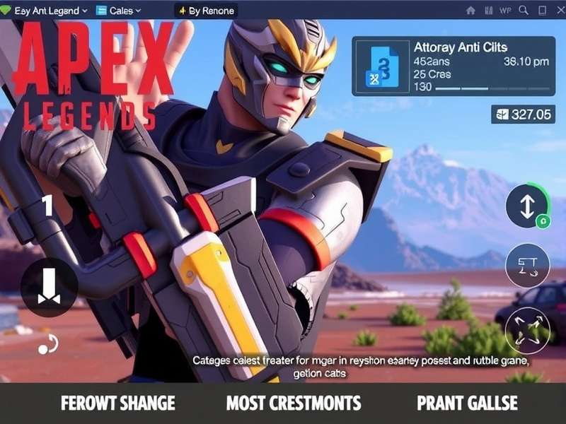 Apex Legends gameplay with anti-cheat system warning
