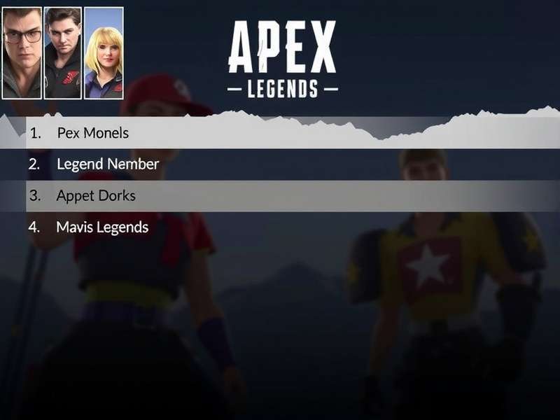 Apex Legends All Legends Group Image Tier List